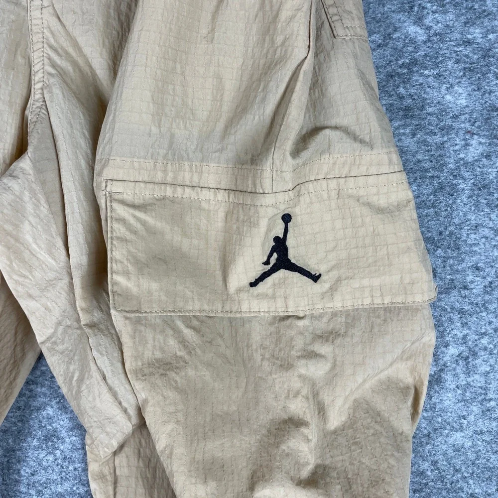 Jordan Flight Cargo Pants Mens S Tan Ripstop Nylon Utility Joggers HV8606-277